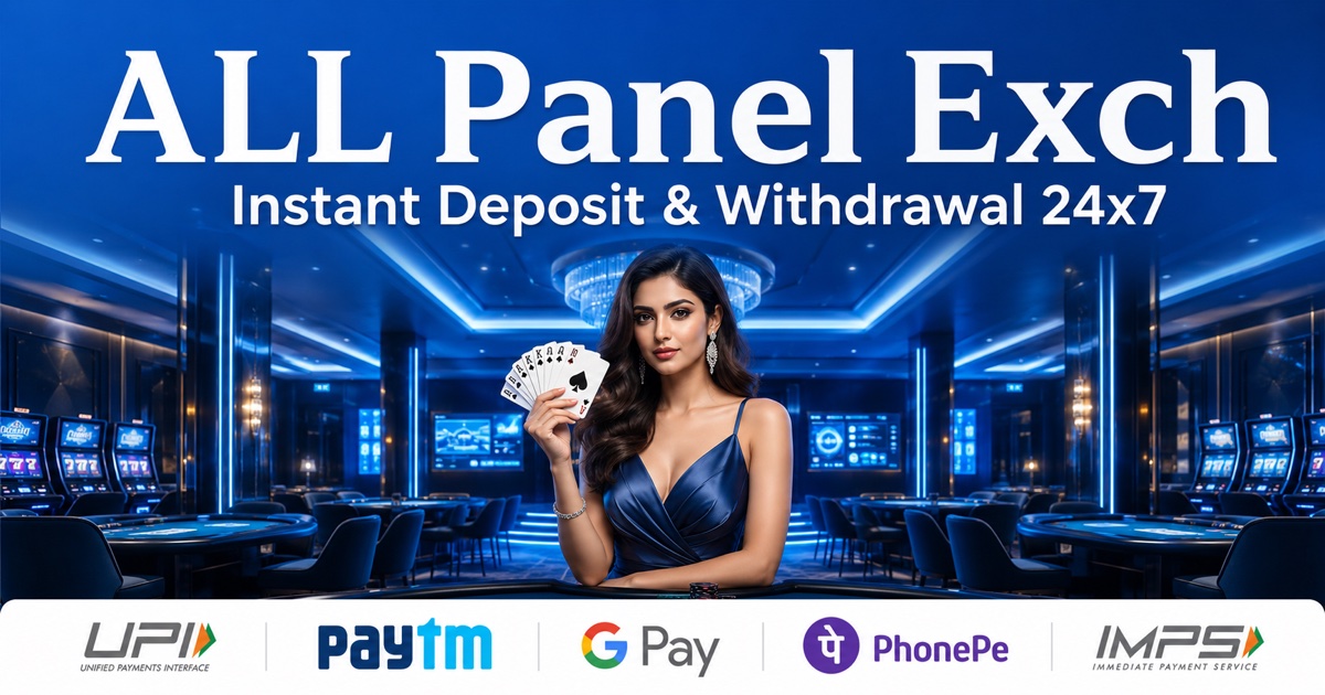 All Panel Exchange instant deposit and withdrawal 24x7 via UPI, Paytm, GPay, PhonePe and IMPS