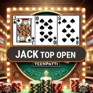 JACK TOP OPEN TEENPATTI on All Panel