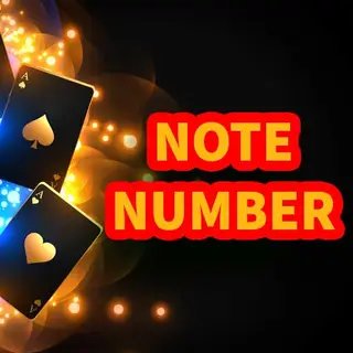 NOTE NUMBER on All Panel